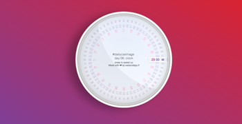 dailycssimage 06: Concept Clock